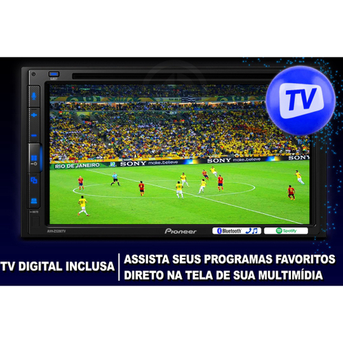 Kit Central Multimídia Pioneer Avh z5280tv Aparelho Automotivo Som Pra