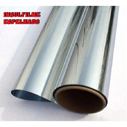 Insulfilme Espelhado Brinde 14mt X 50 Cm Insulfilm Espelhado