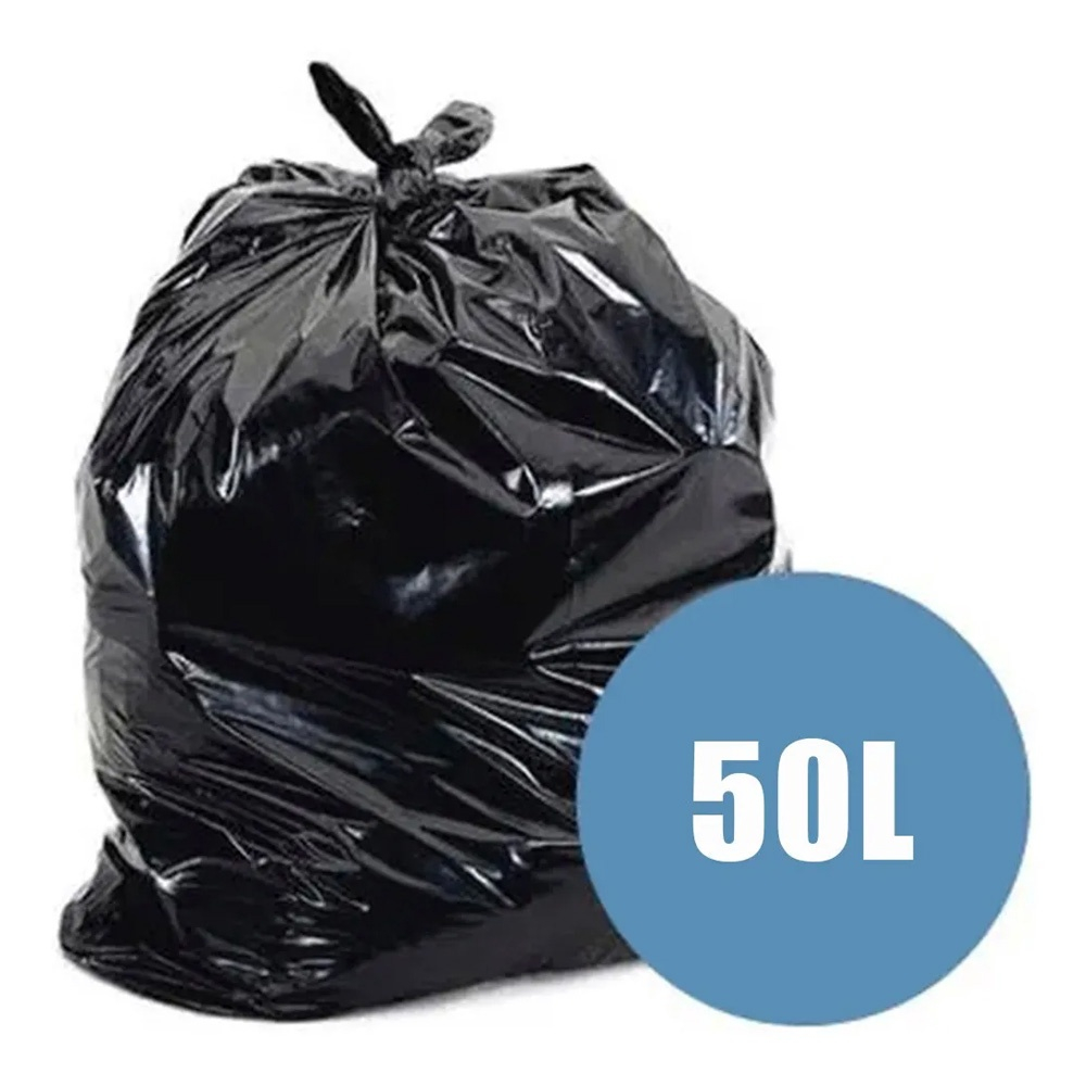 Saco Para Lixo 50L Preto Rolo C 30 Embalixo No Shoptime