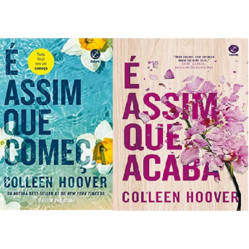 Kit 2 livros Colleen Hoover é assim que acaba é assim que começa em