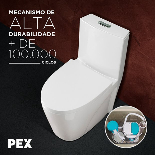 Vaso Sanitário Monobloco pex Magnus produzido em Cerâmica em Promoção