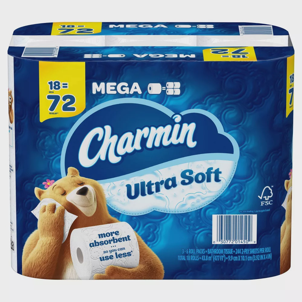 Papel Higi Nico Charmin Ultra Macio Mega Rolos Submarino