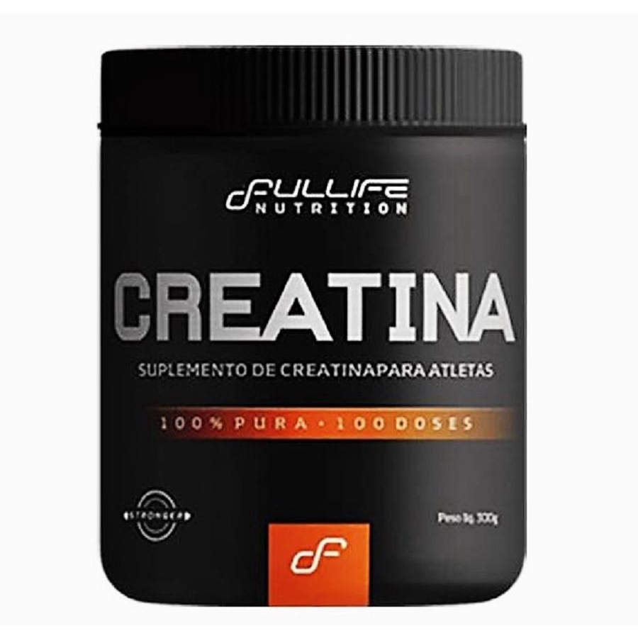 Creatina Monohidratada Micronizada 100 Pura 300g Sem Sabor Fullife