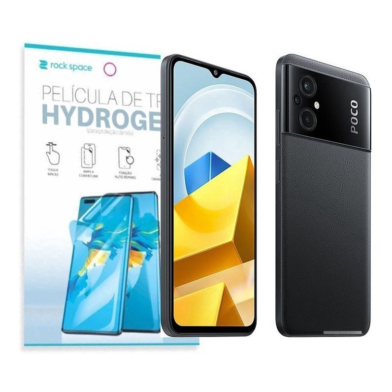 Pelicula Hydrogel Hd Frontal Traseira Para Xiaomi Poco M No Shoptime