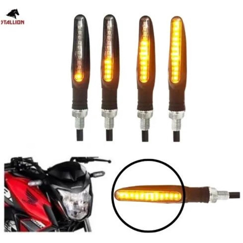 Pisca Slim Moto Seta Led Sequencial Universal Kit C Pe As No Shoptime