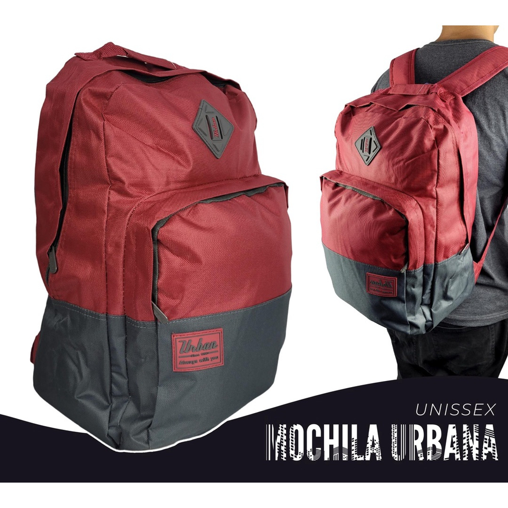 Mochila Masculina Feminina Juvenil Trabalho Escolar Viagem Vinho No