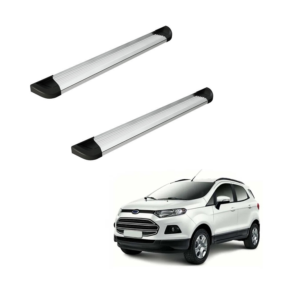 Estribo Ecosport 2018 2019 2020 2021 2022 Alum Polido Kit No Shoptime