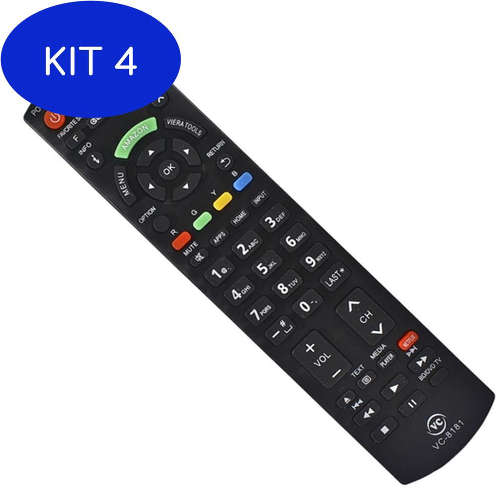 Kit Controle Remoto Tv Panasonic Smart Vc Submarino