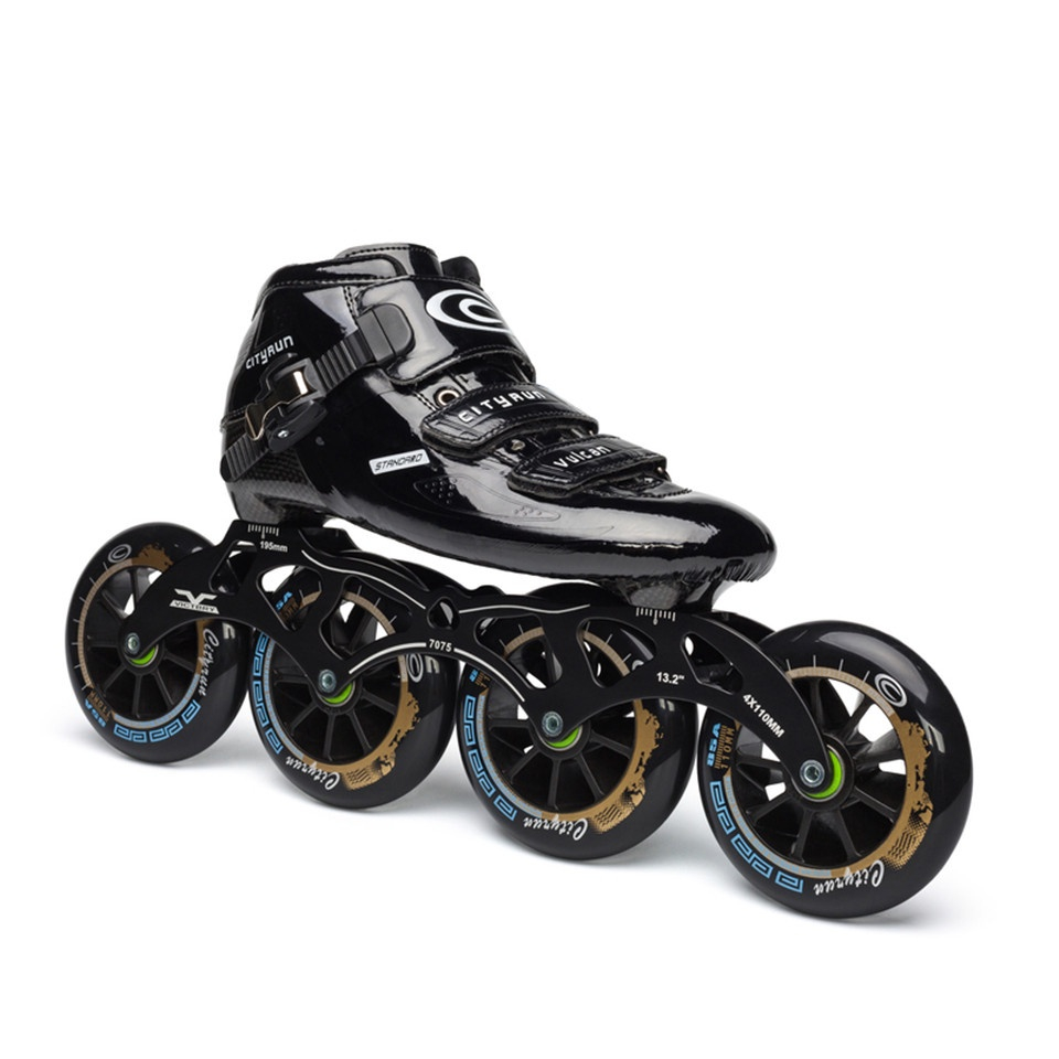 Inline Fibra De Carbono Patins Velocidade Professional Patins De