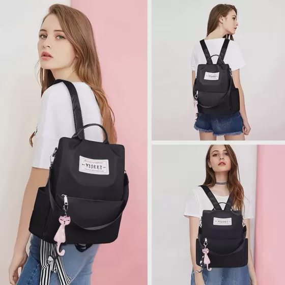 Mochila Bolsa Antifurto Feminina Tiracolo Fashion Trabalho Escola