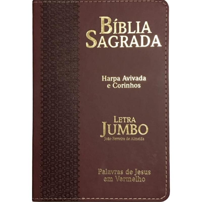 B Blia Sagrada Harpa Avivada E Corinhos Letra Jumbo Luxo