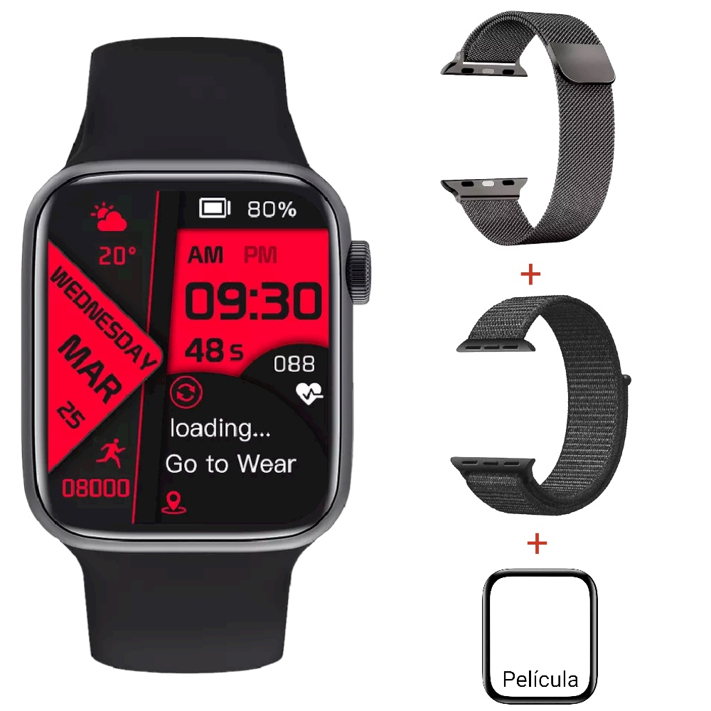 Smartwatch Iwo W Pro Serie Pulseiras Pelicula Original