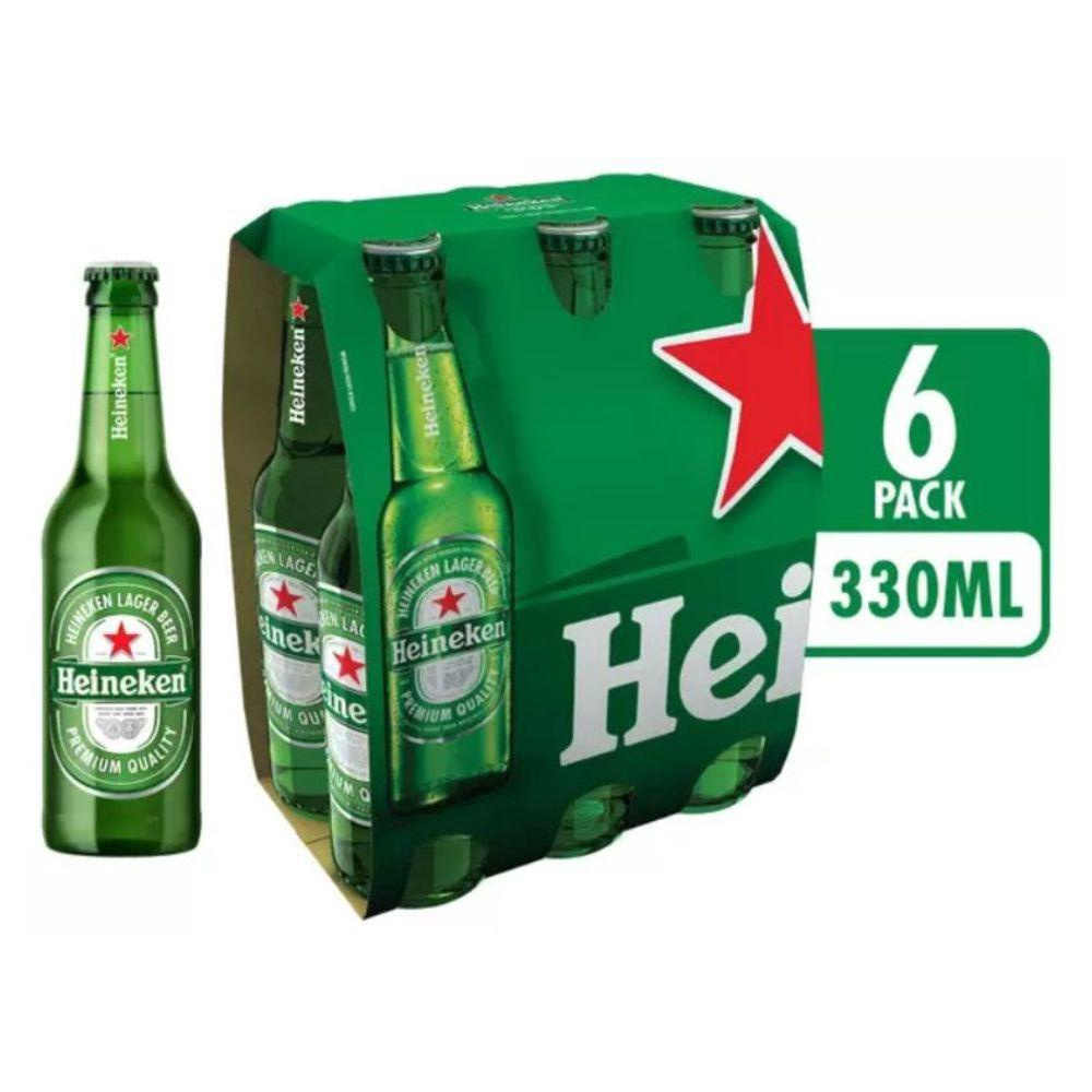 Cerveja Heineken Long Neck 330ml Pack c 6 unidades em Promoção