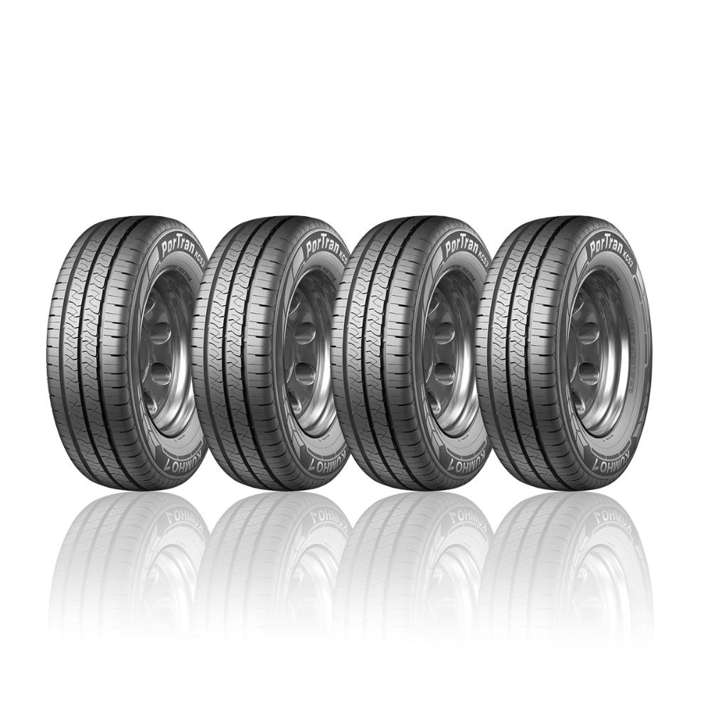 Pneu Aro 15 195 70R15C 104 102R Kumho Portran Kc53 Kit 4 No Shoptime