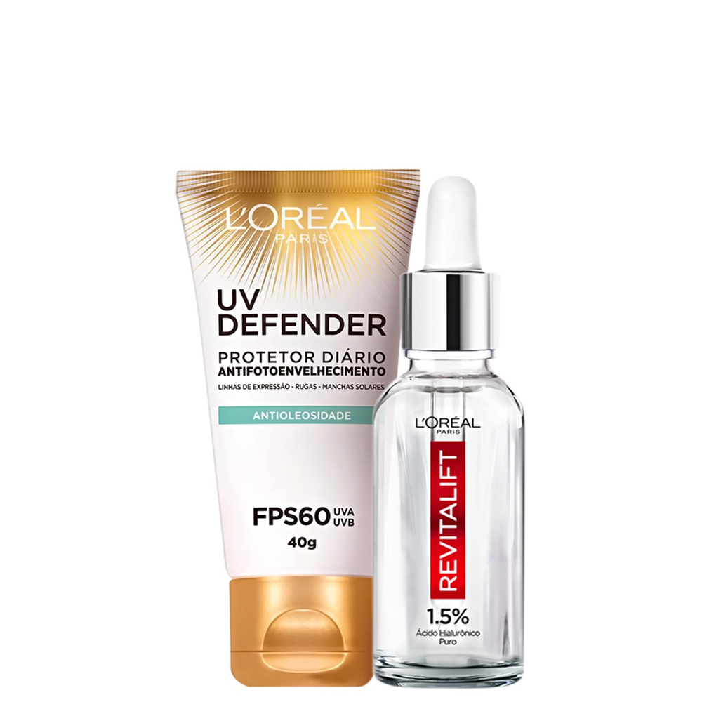 Kit L Oréal Paris Revitalift Hialurônico Defender 2 Produtos no Shoptime