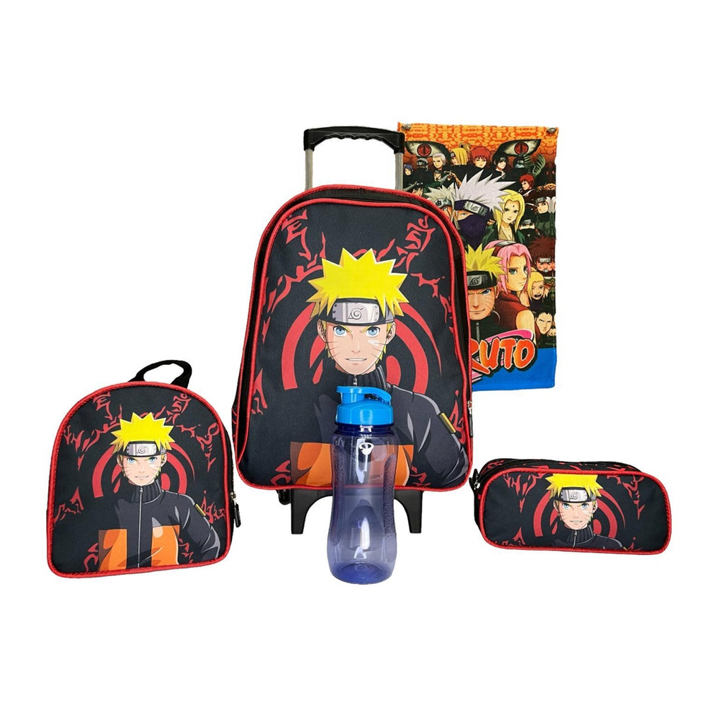 Kit Mochila Escolar Infantil Naruto Lancheira T Rmica Estojo No Shoptime