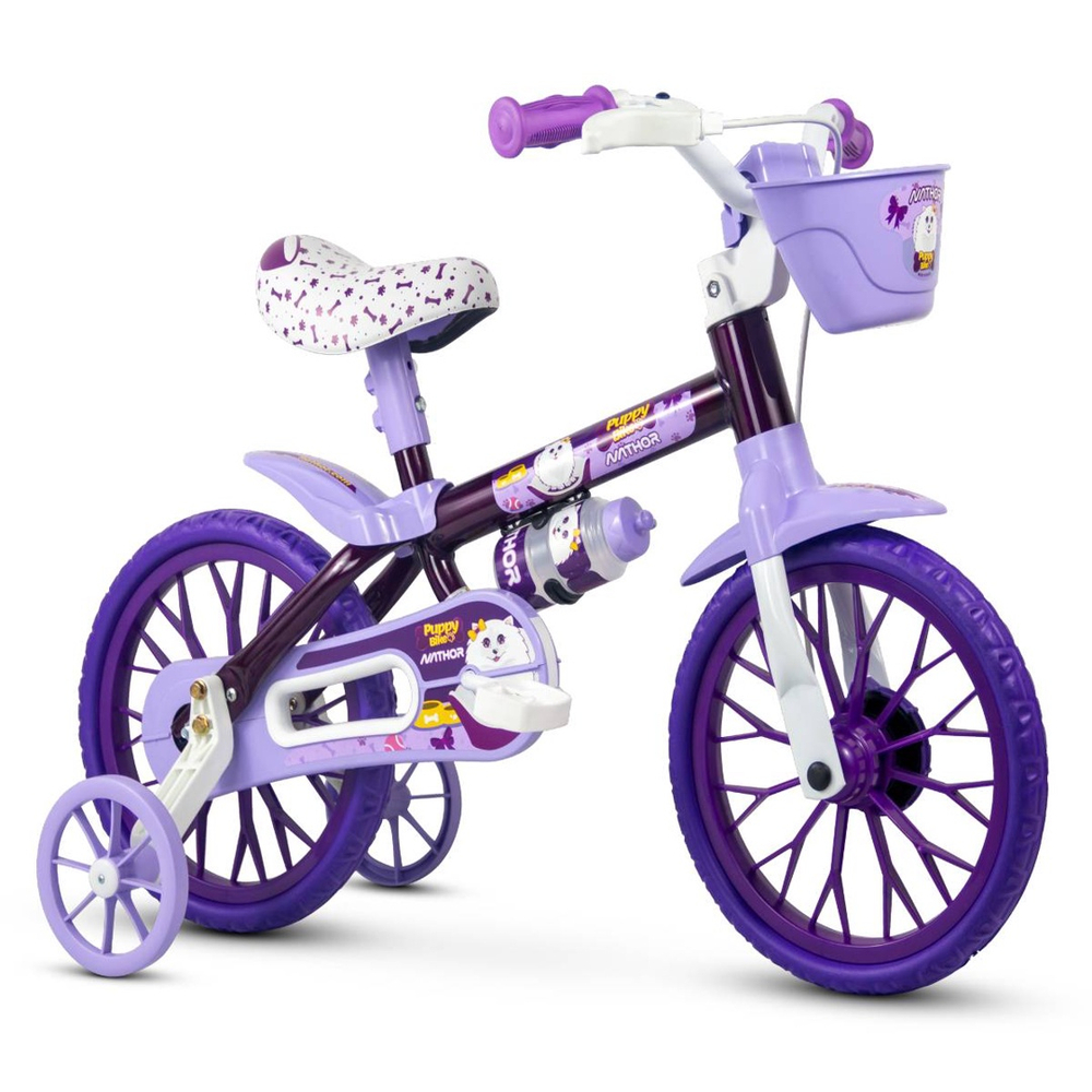 Bicicleta Infantil Rodinhas Aro Puppy Nathor Na Americanas