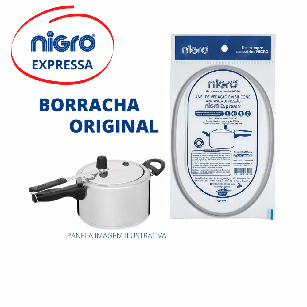 Borracha Panela Press O Nigro Expressa E Litros Original