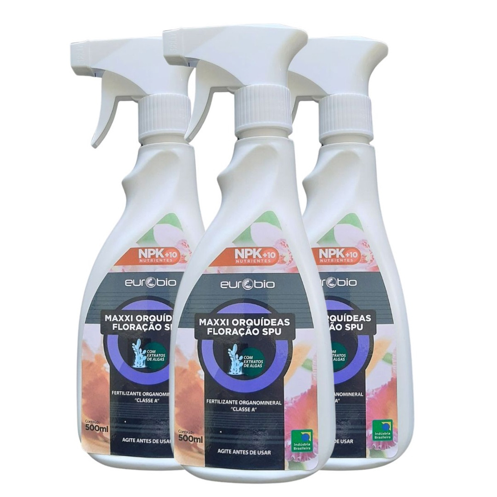 Fertilizante Foliar Maxxi Orqu Deas Flora O Spu Ml Kit