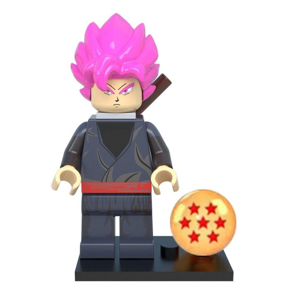 Boneco Blocos De Montar Black Goku Cabelo Rosa Dragon Ball No Shoptime