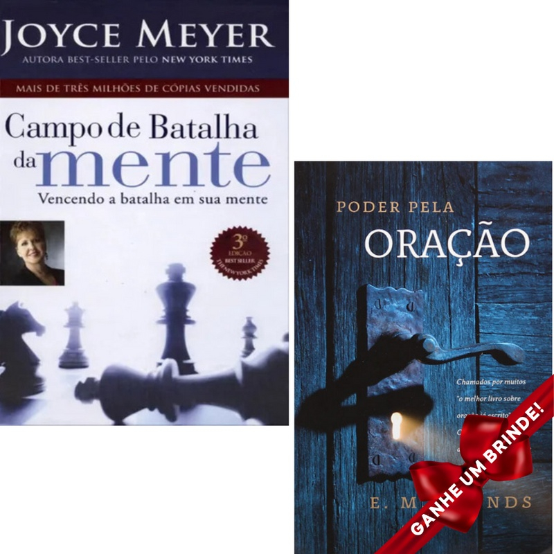 Combo Livro Campo De Batalha Da Mente Joyce Meyer Poder Pela Oração e