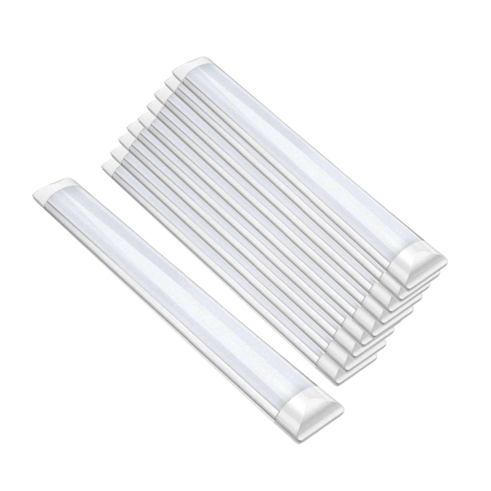 Kit 10 Luminária Led 20W Linear Tubular 60CM Branco Frio 6500K Sobrepor