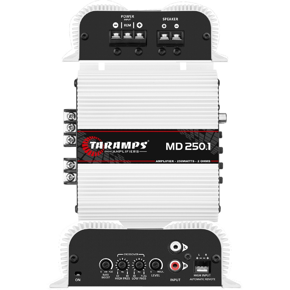 Módulo Amplificador Taramps md 250 1 Canal 250w rms 2 Ohms Submarino