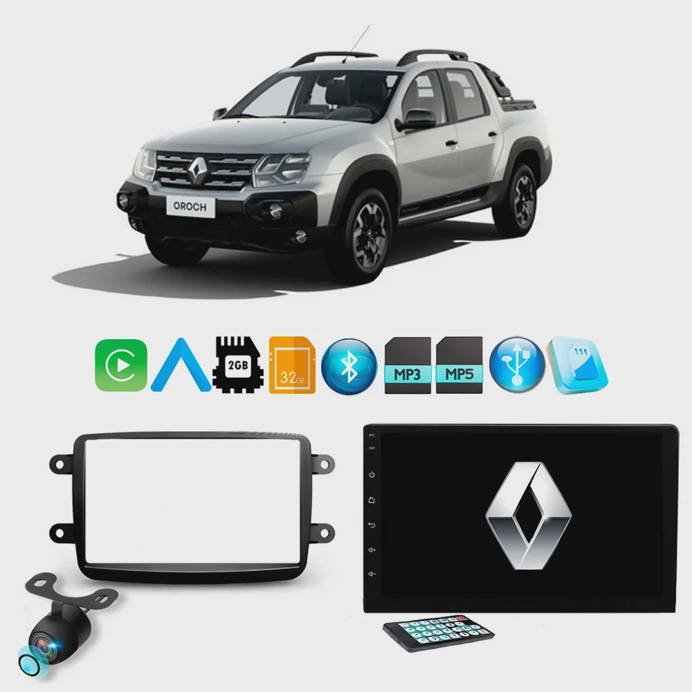 Central Multim Dia Renault Duster Oroch Android Auto