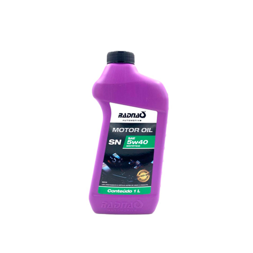 Óleo de motor 5w40 100 Sintético api sn radnaq 1L em Promoção na