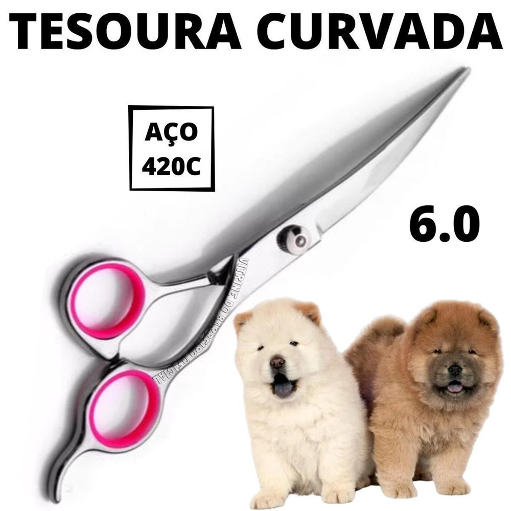 Tesoura Curvada Tosa Pet Original Para Petshop Profissional Em Promo O