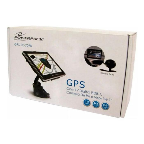 Gps Mapa Tv Digital Modelo Tc7098 Powerpack No Shoptime