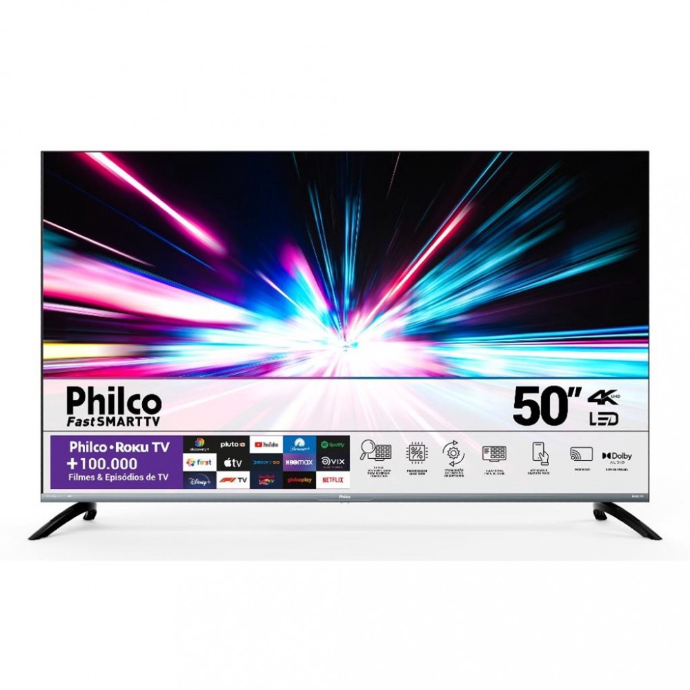 Smart TV Philco 50 Polegadas 4K Uhd PTV50G70R2CSGBL Na Americanas Empresas