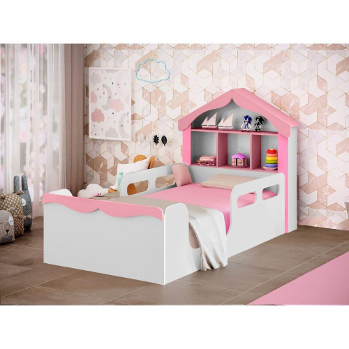 Cama Infantil Menina Casinha Juvenil Mdf Colch O Em Promo O Na