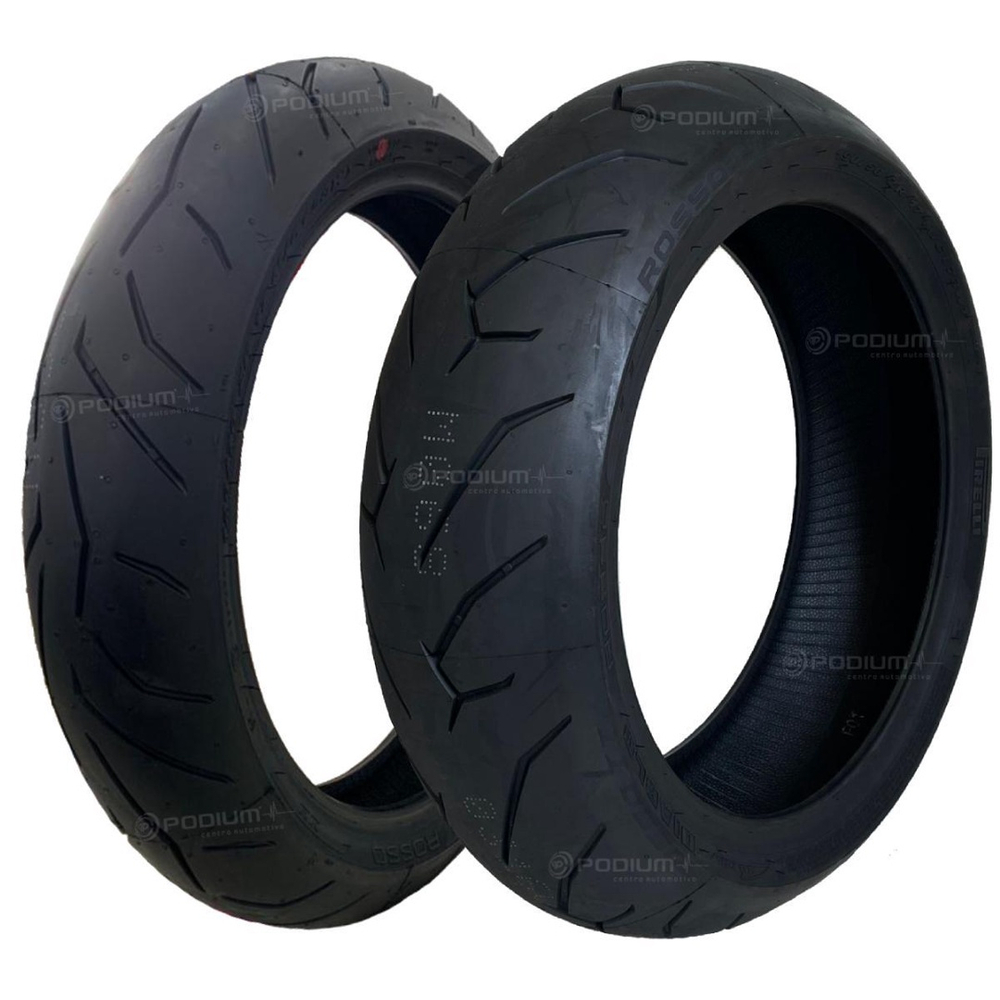 Par Pneu Moto 110 70 17 150 60 17 Diablo Rosso 2 Pirelli No Shoptime