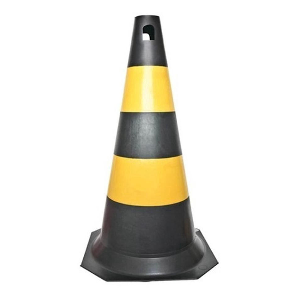 Cone De Sinalização Segurança Plastico Rígido 75Cm no Shoptime