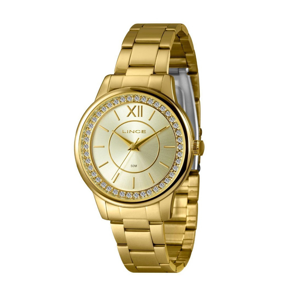 Relógio Lince Feminino Dourado Lrgj158L C3Kx no Shoptime