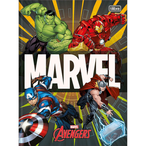 Caderno Brochura Grande Cd Unviersit Rio Avengers Vingadores