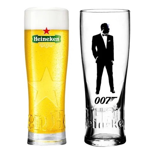 Kit 6 Copos Heineken 500 ml Edição Limitada 007 no Shoptime