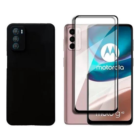 Capa Anti Impacto Motorola Moto G42 Pelicula De Vidro 21D No Shoptime