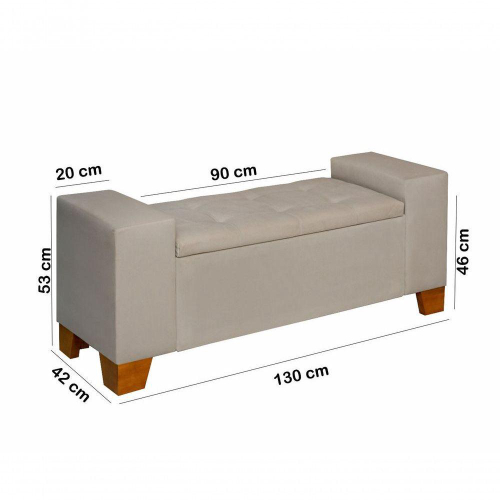 Recamier Ba Berlin Para Cama Casal Cm Cor Bege Em Promo O Na