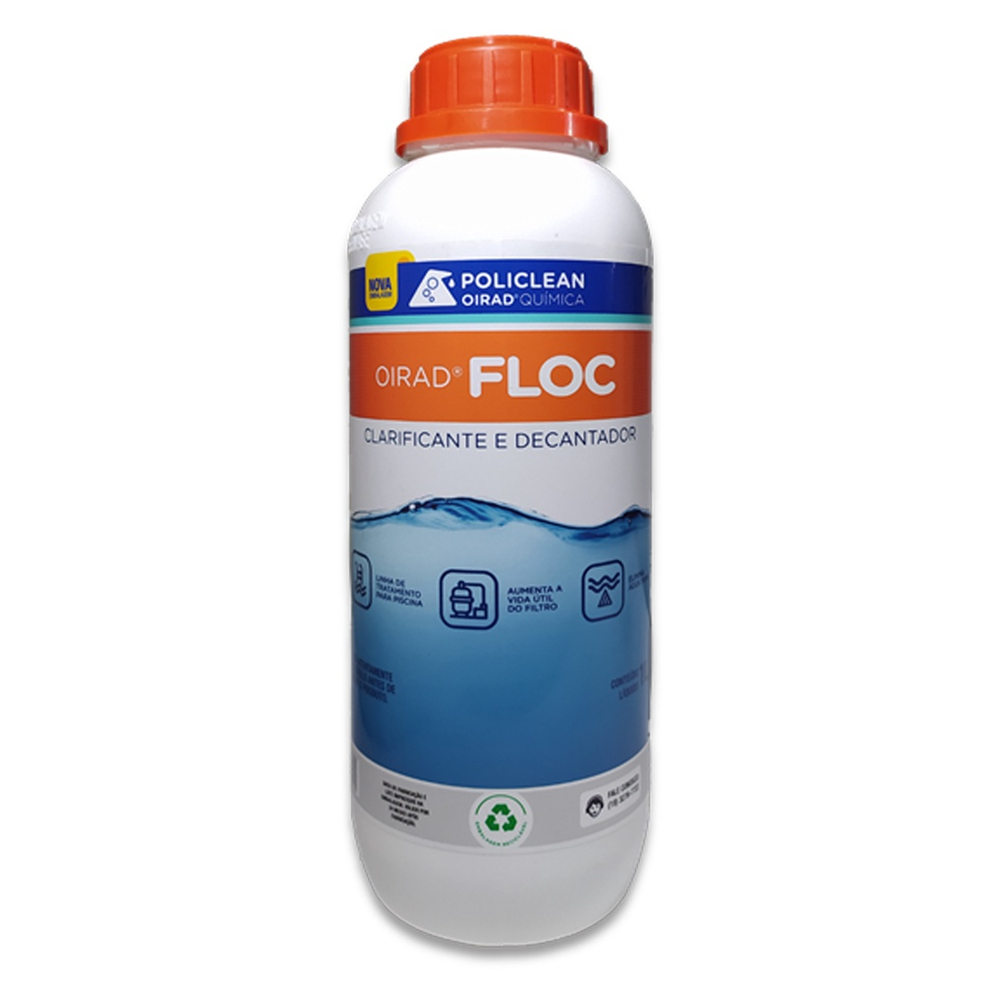 Floc Floculante Clarificante Decantador Para Piscinas Litro Policlean