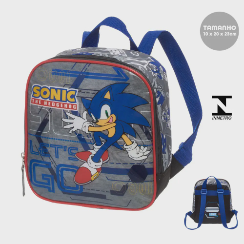 Lancheira T Rmica Infantil Escolar Sonic The Hedgehog Presente Volta As