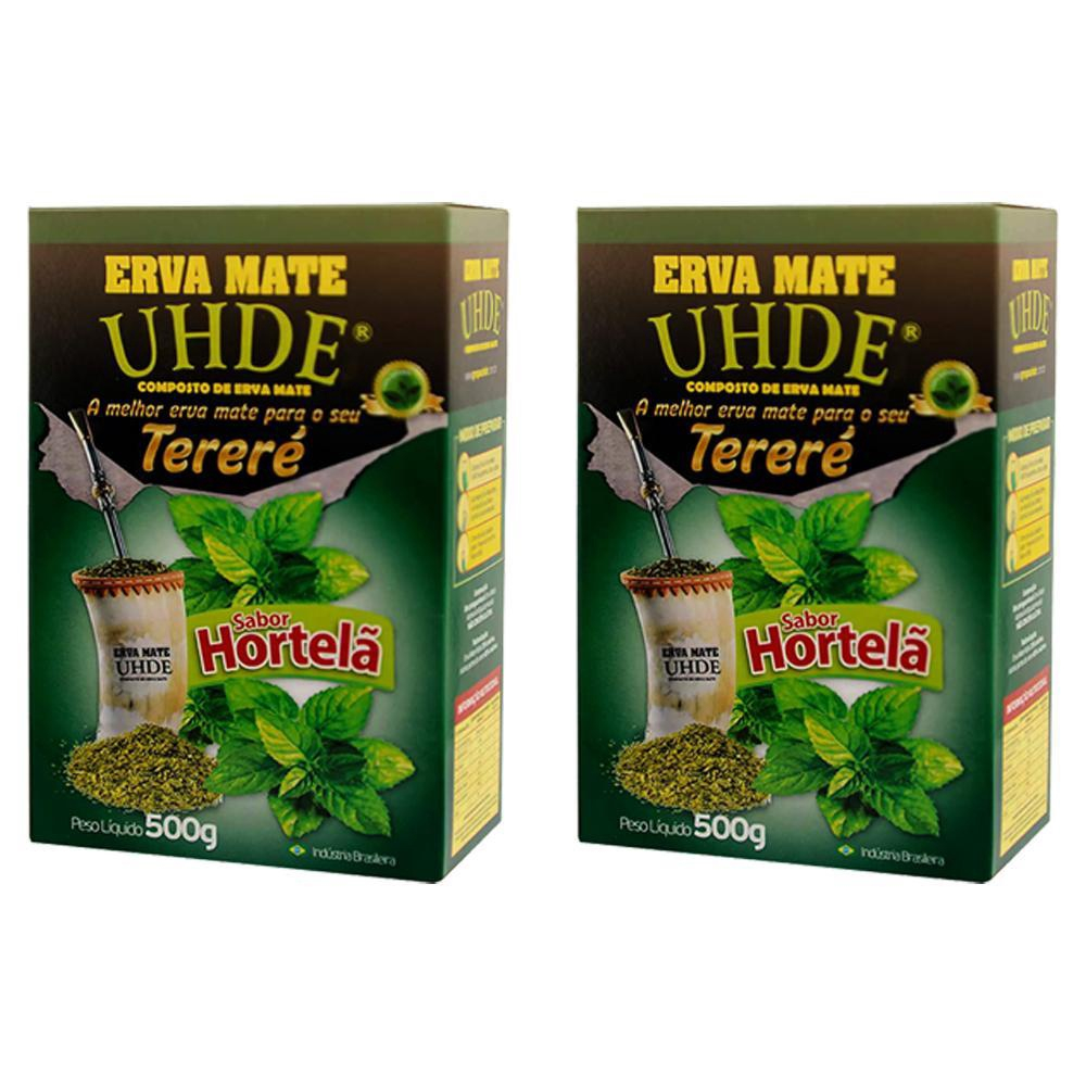 Kit 2 Erva Mate Tereré Uhde Sem Açucar Sabor Hortelã 500G Submarino