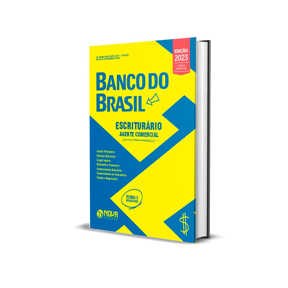 Apostila Banco do Brasil atualizada Escriturário Agente Comercial Ed