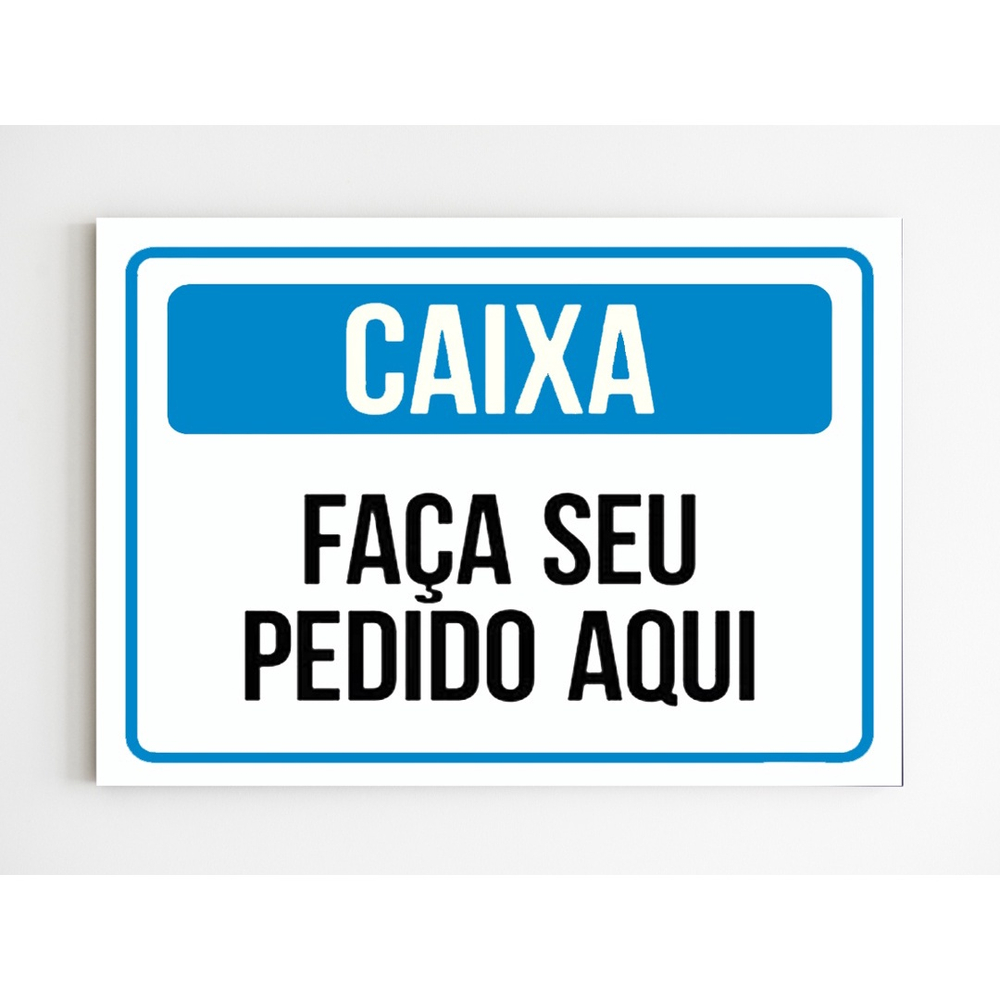 Kit Placas De Sinaliza O Caixa Fa A Seu Pedido Aqui Mdf No Shoptime