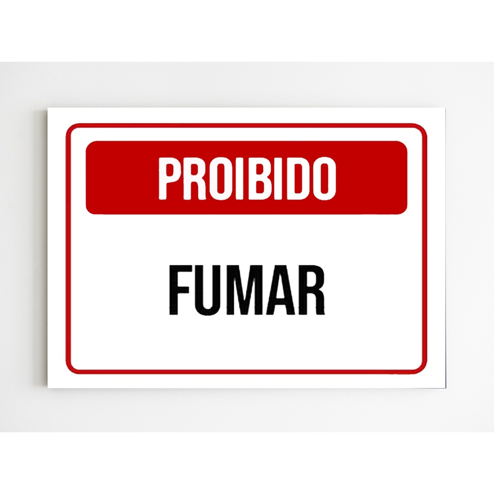 Kit Placas De Sinaliza O Proibido Fumar Aviso Mdf No Shoptime