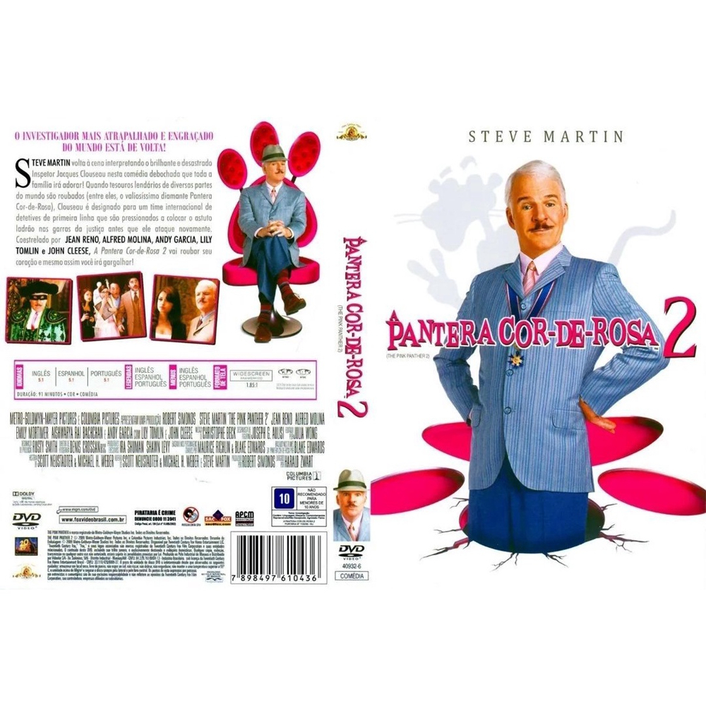 Dvd A Pantera Cor De Rosa Steve Martin Submarino