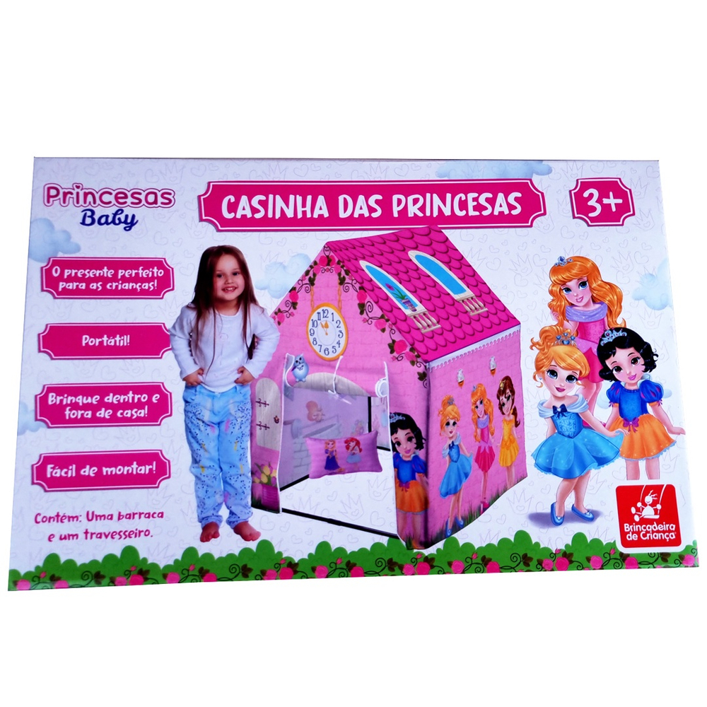 Barraca Princesas Infantil Cabana Tenda Toca Casinha Menina Presente