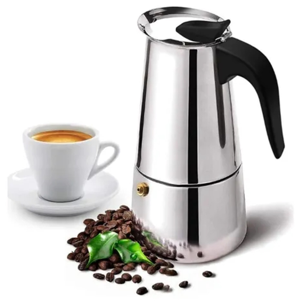 Cafeteira Italiana Inox Moka Ml X Caras Caf Expresso Luxo Pr Tica