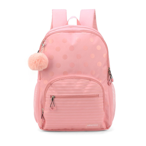 Mochila Costas Escolar Infantil Up4You Luxcel MS46360UP Rosa Em